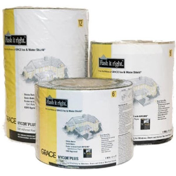 Grace Grace 21482 6 in. x 75 ft. Vycor Plus Self-Adhered Flashing 718306